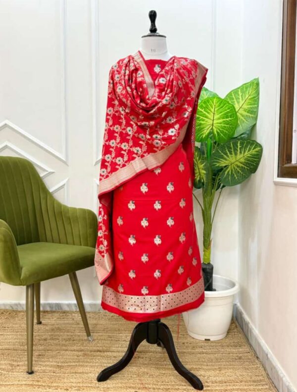 Banarasi Katan Silk Suit