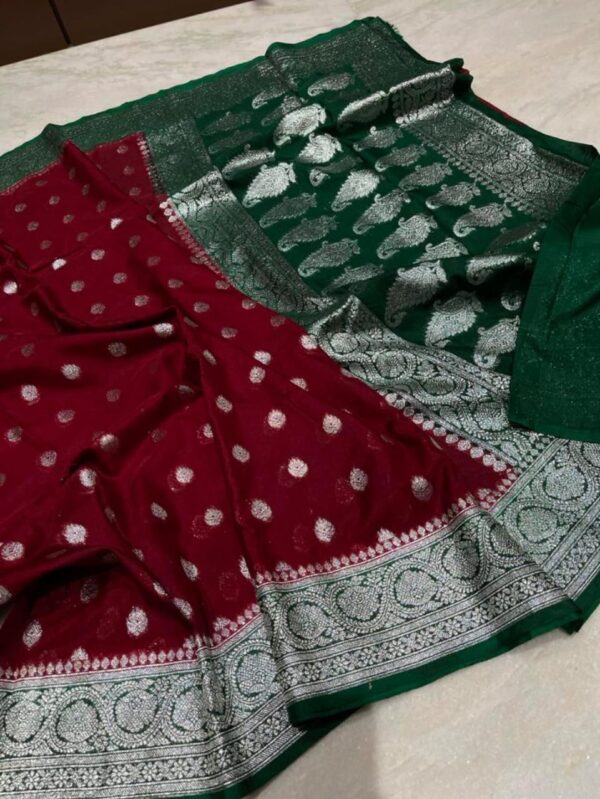 banarasi semi georgette silk sarees