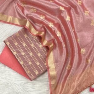Banarasi Unsteached Salwar Kameez Tissue Fabric