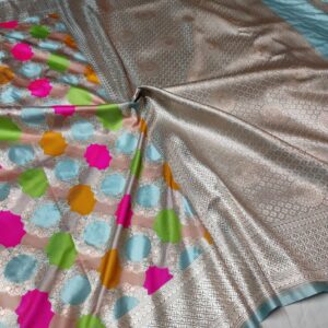 Banarasi Mashru Katan Rangkat Pattern Saree