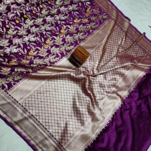 Mashru Silk Mina Saree
