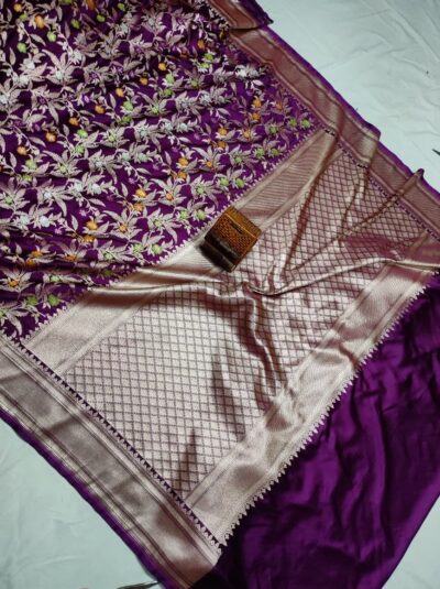 Mashru Silk Mina Saree