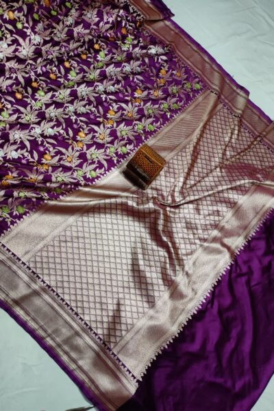 Mashru Silk Mina Saree