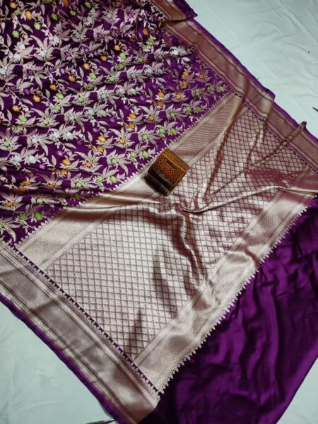 Mashru Silk Mina Saree