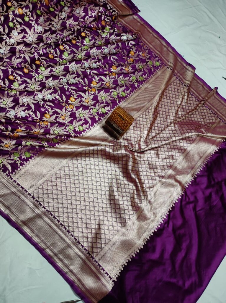 Mashru Silk Mina Saree