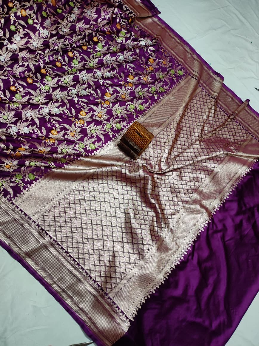 Mashru Silk Mina Saree