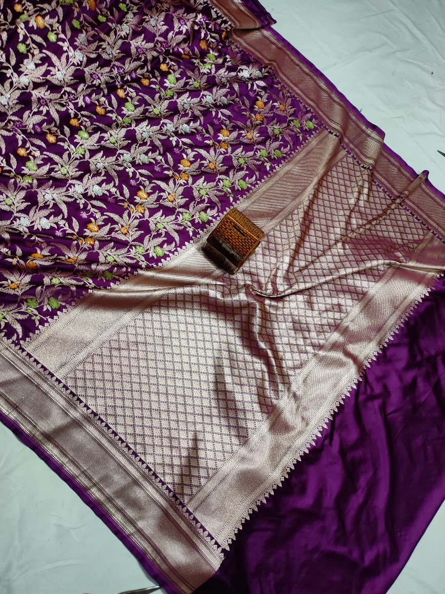 Mashru Silk Mina Saree
