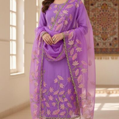 Banarasi Unstitched Organza Silk Embroidery Suits