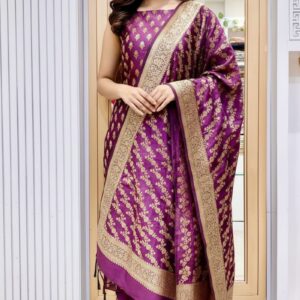 Banarasi Semi Katan Suit