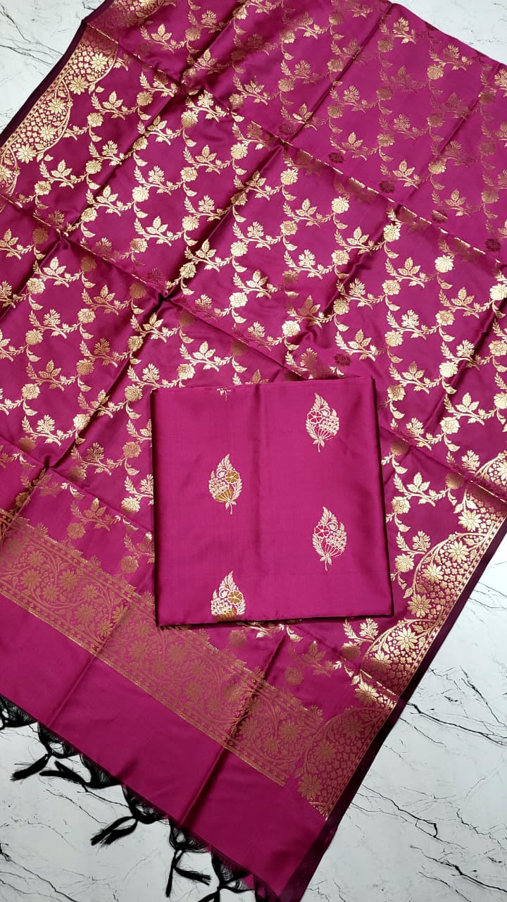 Banarasi Semi Katan Soft Silk Suit