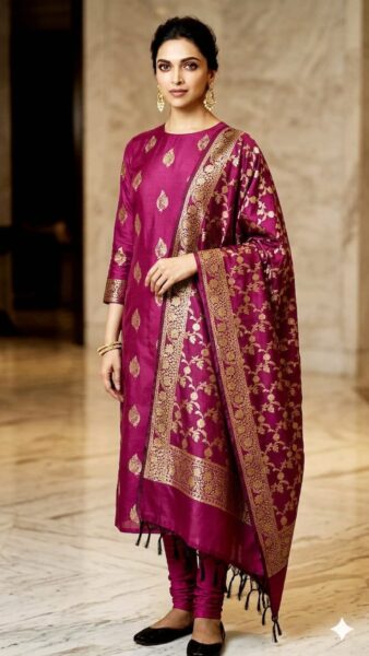 Banarasi Semi Katan Soft Silk Suit