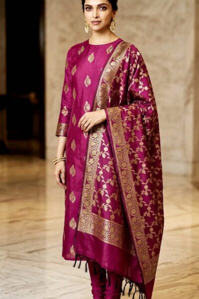 Banarasi Semi Katan Soft Silk Suit