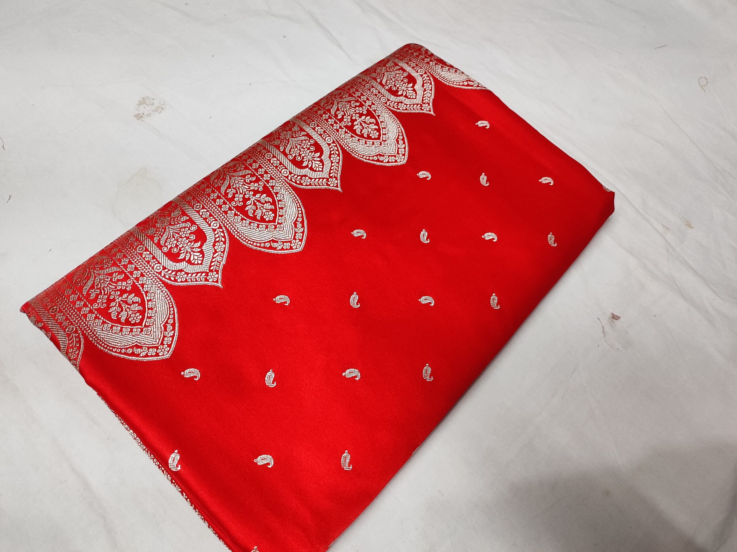 Banarasi Mashru Silk Iskart Border