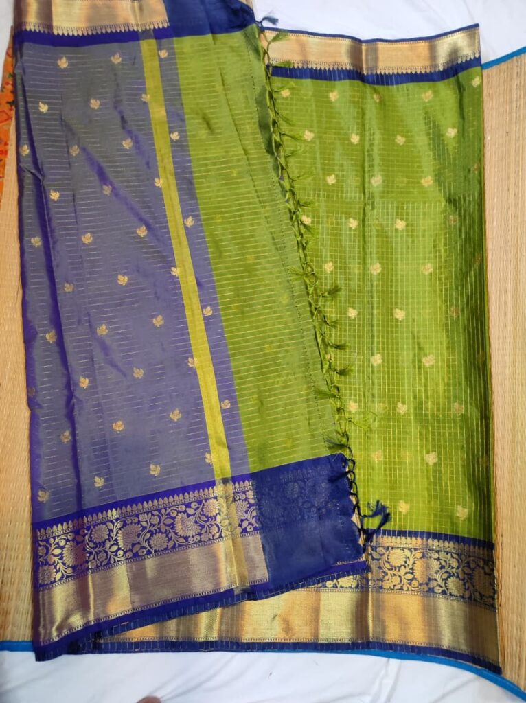 Banarasi Trending Check Buti Saree