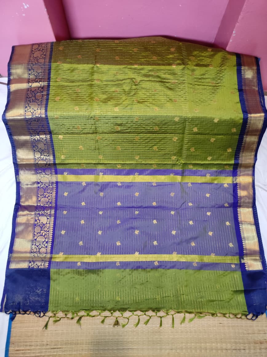 Banarasi Trending Check Buti Saree