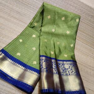 Banarasi Trending Check Buti Saree