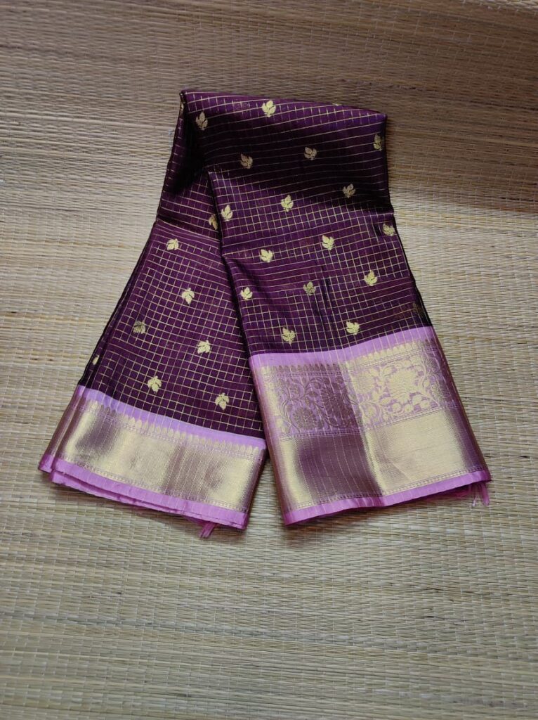 Banarasi Trending Check Buti Saree