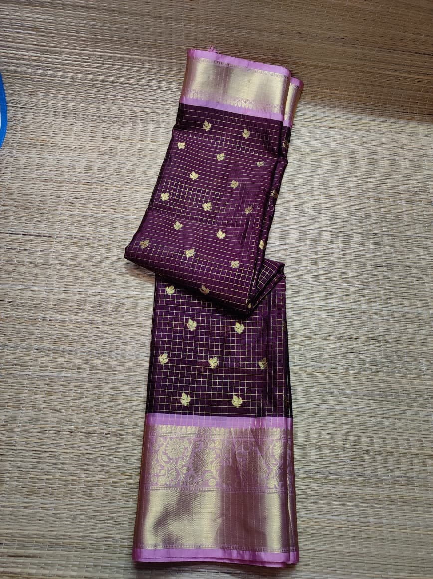 Banarasi Trending Check Buti Saree