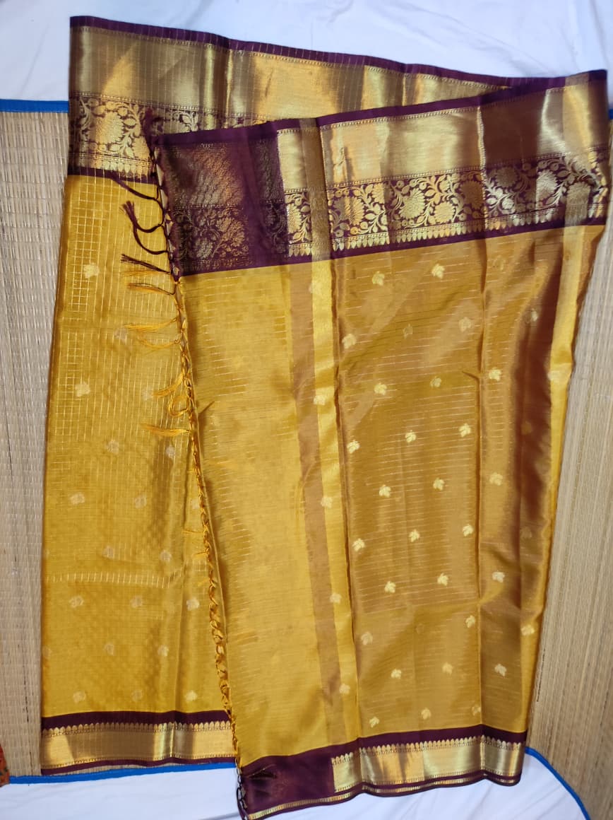 Banarasi Trending Check Buti Saree