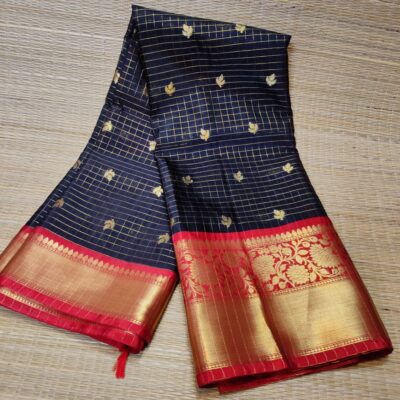 Banarasi Trending Check Buti Saree