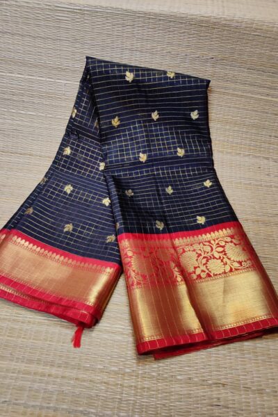 Banarasi Trending Check Buti Saree