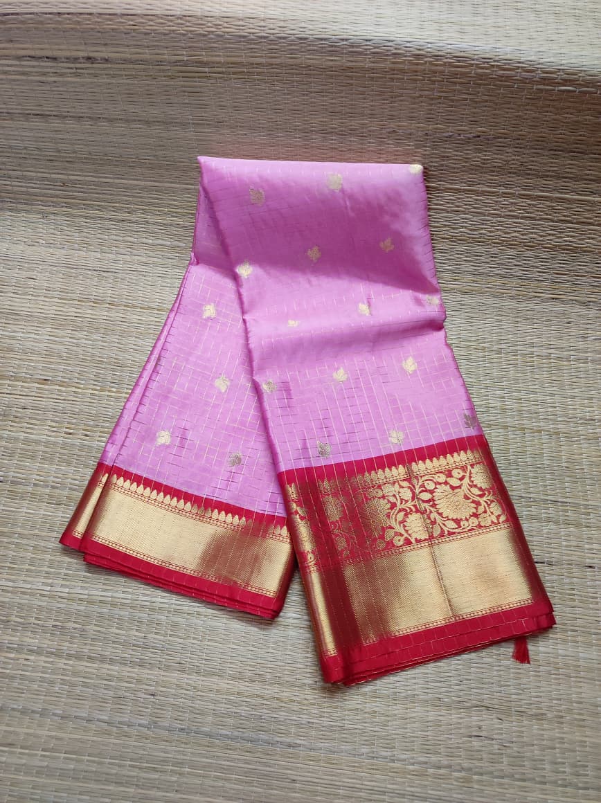 Banarasi Trending Check Buti Saree