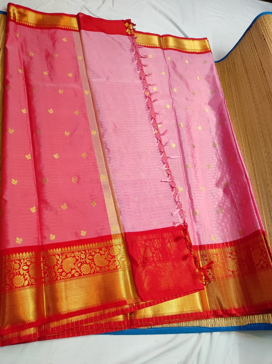 Banarasi Trending Check Buti Saree