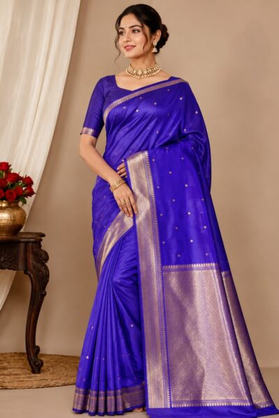 Banarasi Pure Handloom Kadua Lock Zari Weaving Saree