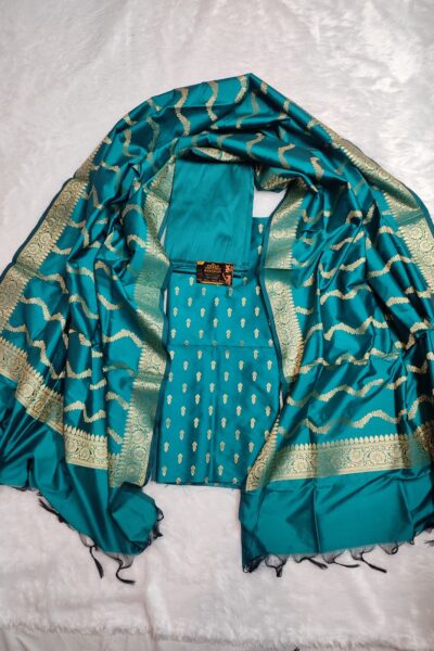 Banarasi Katan Silk 3-Piece Dress Material