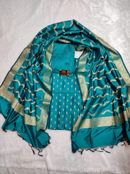 Banarasi Katan Silk 3-Piece Dress Material