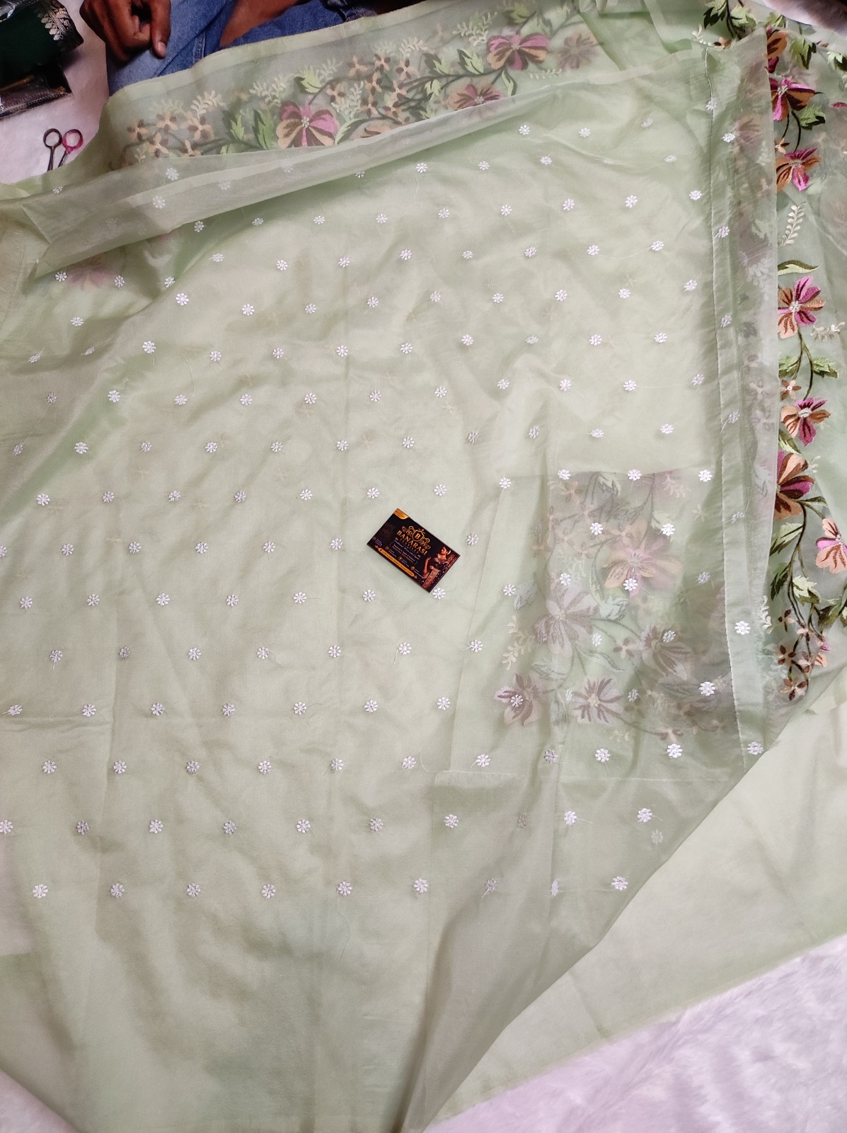 Banarasi Semi Kora Organza Embroidery Saree – Multiple Colours