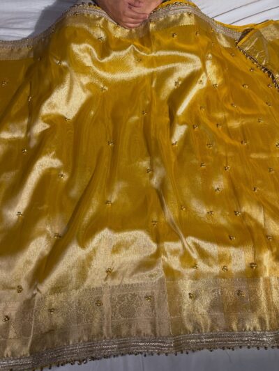Banarasi Glass Tissue Ghungroo Work Saree | Trending Banarasi Saree