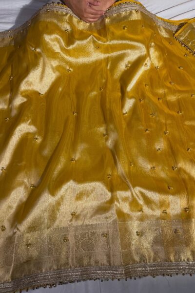 Banarasi Glass Tissue Ghungroo Work Saree | Trending Banarasi Saree