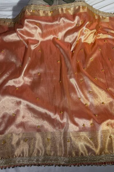 Banarasi Glass Tissue Ghungroo Work Saree | Trending Banarasi Saree