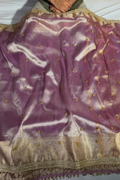 Banarasi Glass Tissue Ghungroo Work Saree | Trending Banarasi Saree