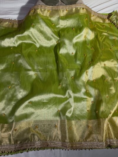 Banarasi Glass Tissue Ghungroo Work Saree | Trending Banarasi Saree
