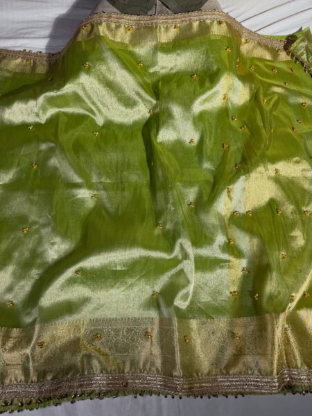 Banarasi Glass Tissue Ghungroo Work Saree | Trending Banarasi Saree