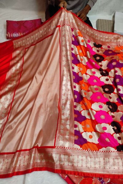 Nita Ambani Inspired Banarasi Mashru Katan Silk Saree