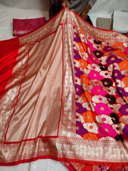 Nita Ambani Inspired Banarasi Mashru Katan Silk Saree