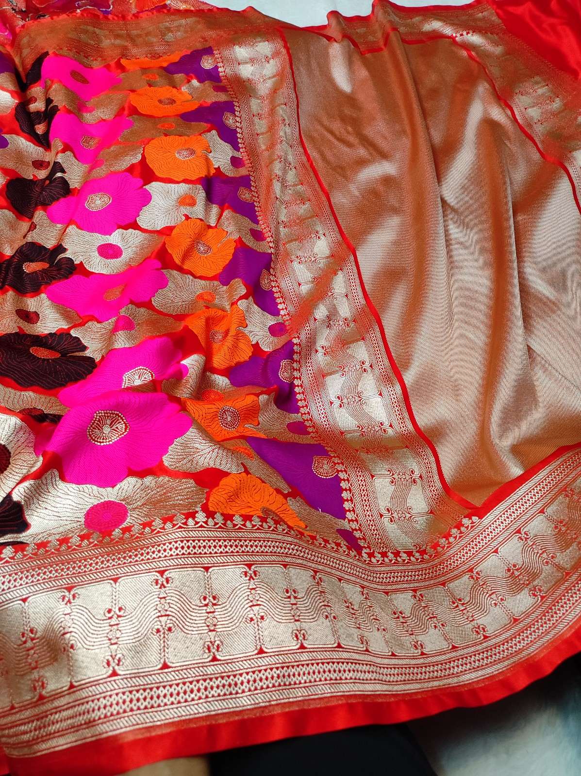 Nita Ambani Inspired Banarasi Mashru Katan Silk Saree