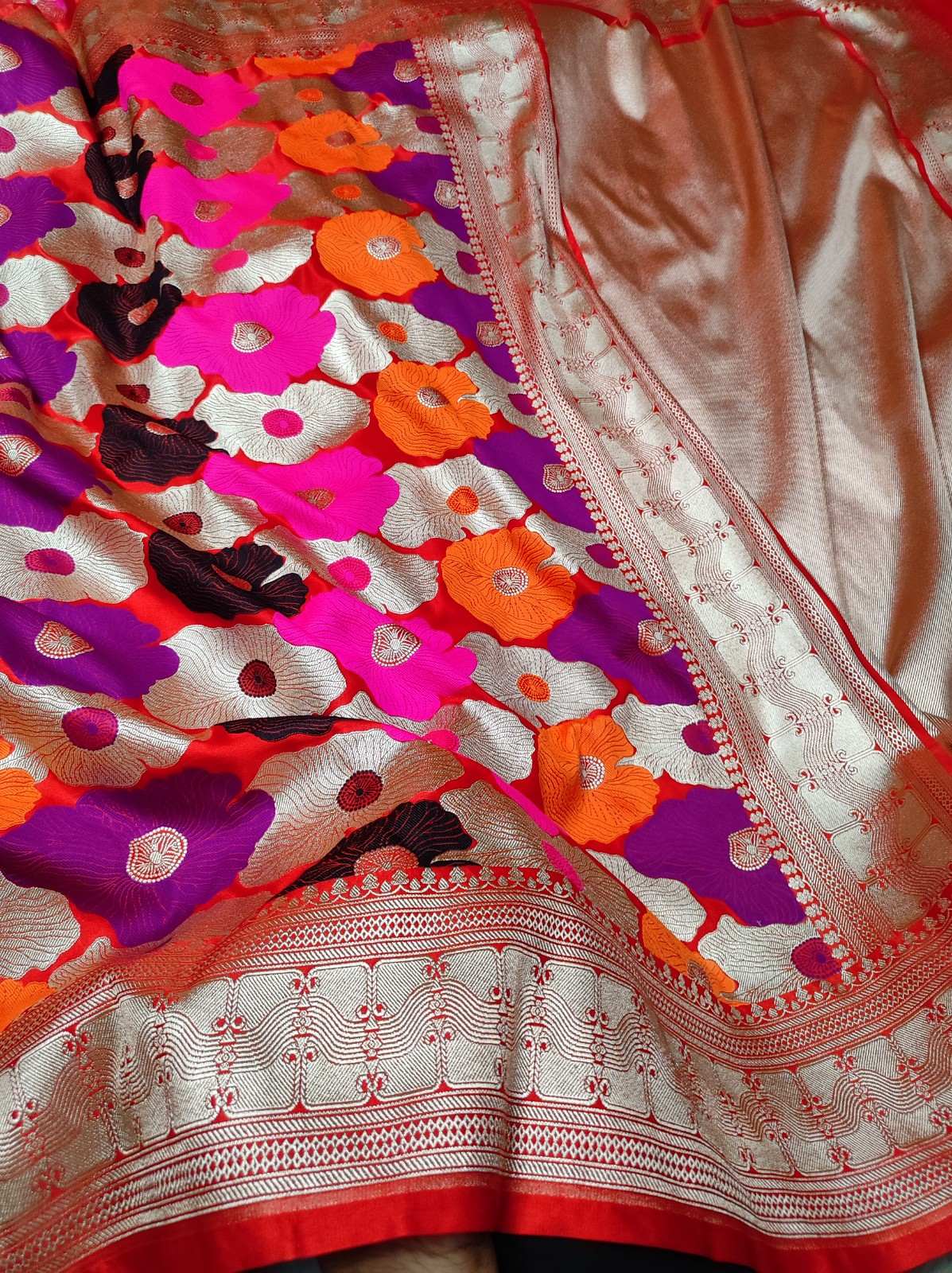 Nita Ambani Inspired Banarasi Mashru Katan Silk Saree