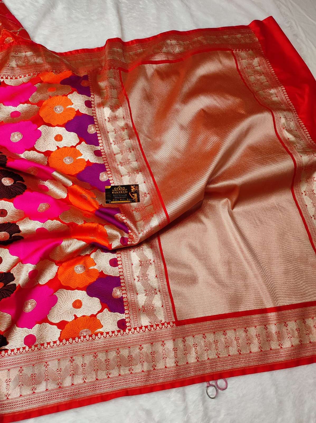 Nita Ambani Inspired Banarasi Mashru Katan Silk Saree